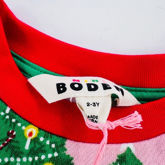 MINI BODEN CHRISTMAS COSY MINI SWEATSHIRT DRESS NEW SIZE 2-3Y - Picture 5 of 7